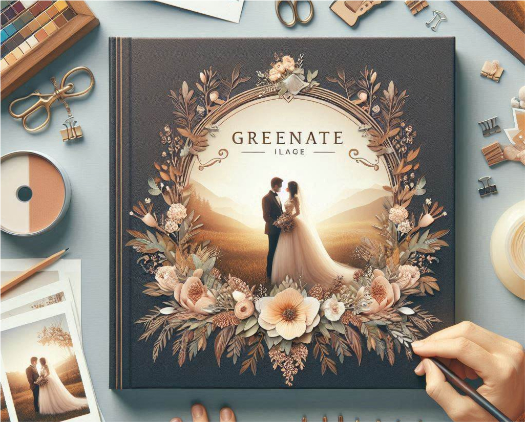 Designing custom photo albums to showcase your pre-wedding story.