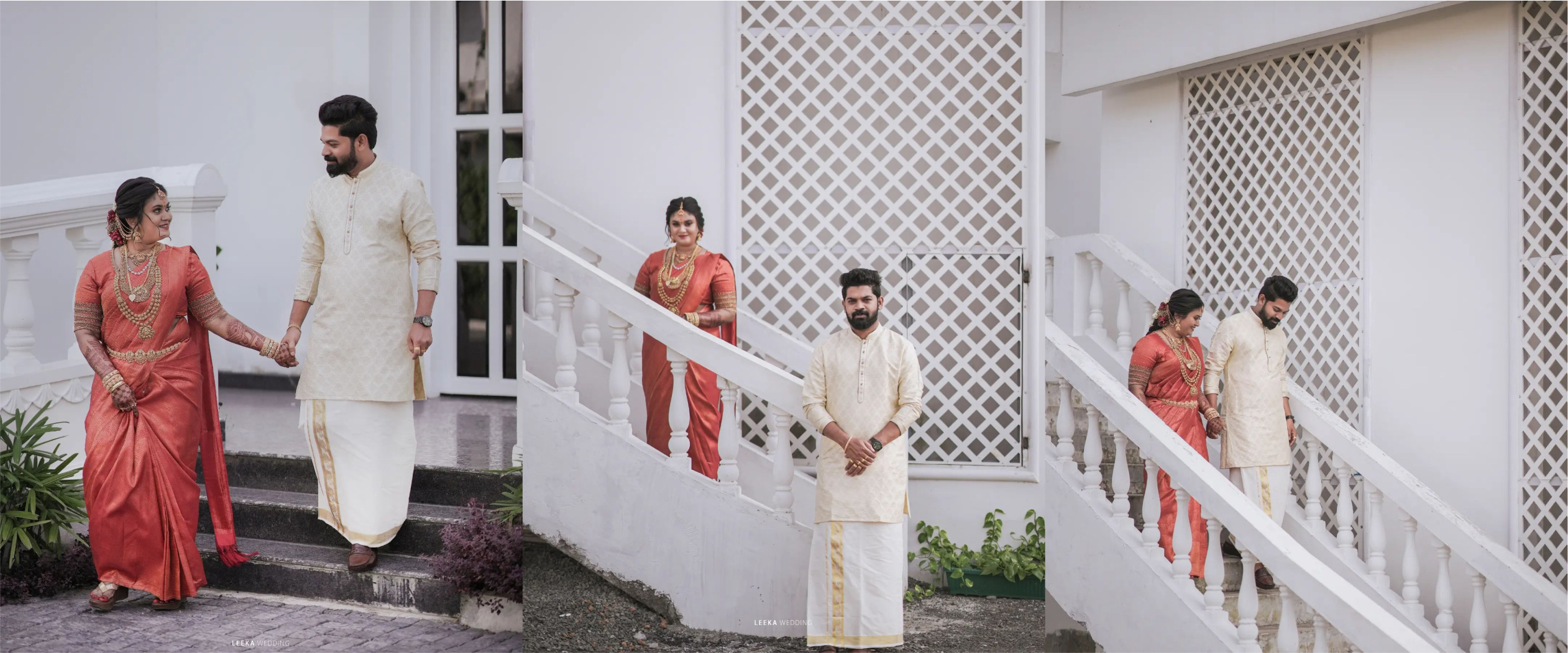 Bangalore couples posing for photo at their wedding day 